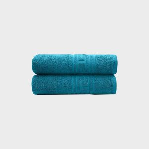 Greek Border Bath Towel Turqoise