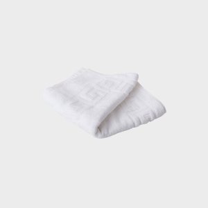 Greek Border White Bath Towel