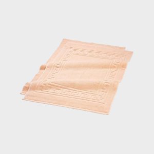 Peach Greek Border Hand Towel